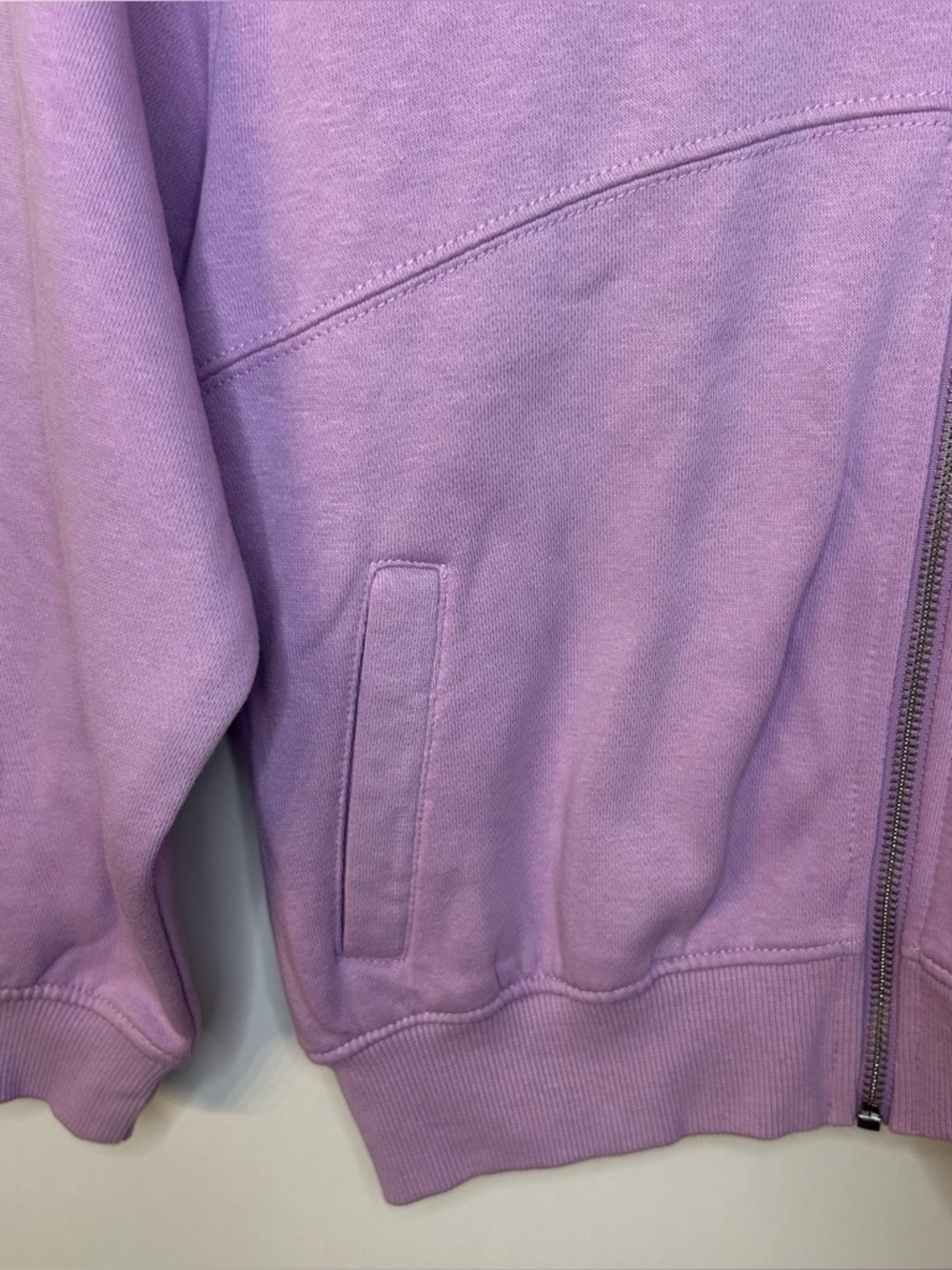 *NWT* Zara Girl’s Purple Zip Up Sweatshirt Bomber Jacket, Size 9 - Picture 3 of 8